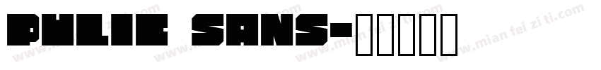 Pulic Sans字体转换